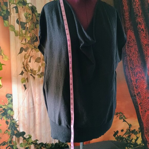 GUC: Worthington Sze 2X Black Cowl Neck Dolman Sleeve Blouse - Picture 4 of 5